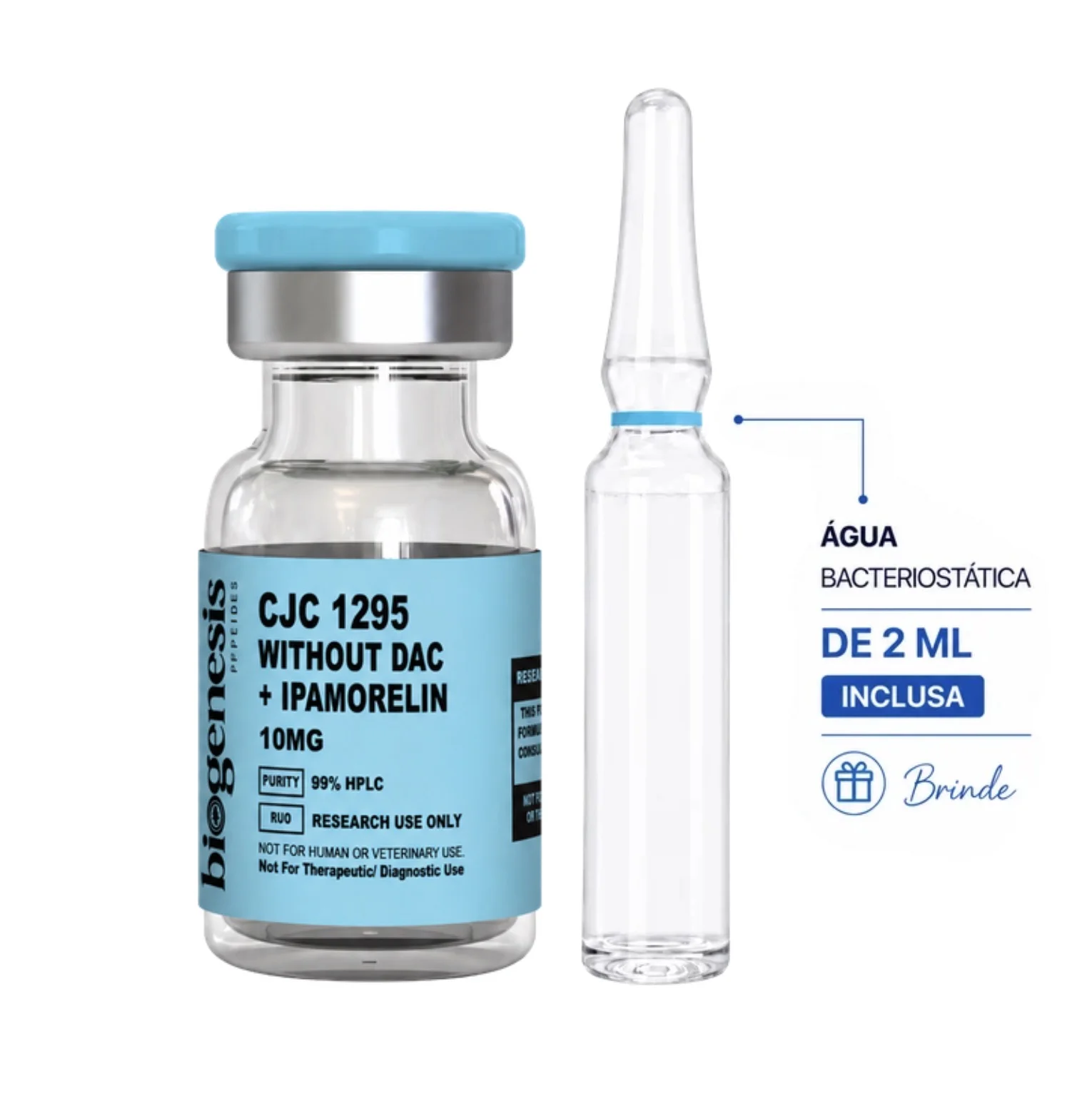 BIOGENESIS CJC 1295 WITHOUT DAC + IPAMORELIN 10MG